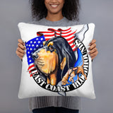 East Coast Bloodhounds Pillow