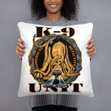 Bloodhound Detective, K-9 Unit Pillow