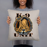 Bloodhound Detective K-9 Unit, Brown Pillow