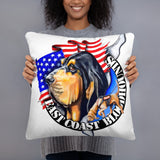 East Coast Bloodhounds Pillow
