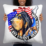 East Coast Bloodhounds Pillow