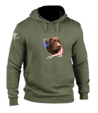 Chocolate Lab, patriotic, hoodie