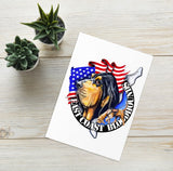 East Coast Bloodhounds Greeting card
