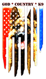 God * Country * K9, German Shepherd, t-shirt, (unisex & ladies' styles)