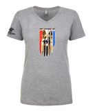 God * Country * K9, German Shepherd, V-neck tee