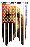 God * Country * K9, Bloodhound, Hoodie