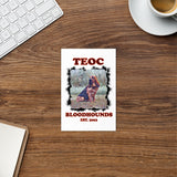 Teoc Bloodhounds Greeting card