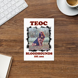 Teoc Bloodhounds Greeting card
