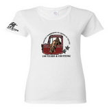 Hounds in Old Truck, T-shirt, (unisex & ladies' styles)