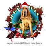 Bloodhound Holiday Mug with Color Inside