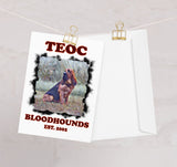 Teoc Bloodhounds Greeting card