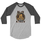 Bloodhound Detective, K-9 Unit, 3/4 sleeve raglan shirt
