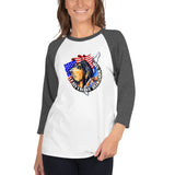 East Coast Bloodhounds, 3/4 sleeve raglan shirt