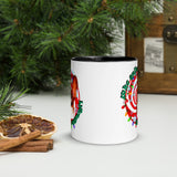 Basset Hound on Eggnog Mug with Color Inside