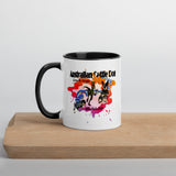 Australian Cattle Dog Velociraptor Mug with Color Inside