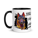 German Shepherd Mug with Color Inside