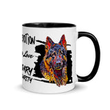 German Shepherd Mug with Color Inside