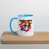 Australian Cattle Dog Velociraptor Mug with Color Inside