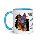 German Shepherd Mug with Color Inside