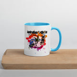 Australian Cattle Dog Velociraptor Mug with Color Inside