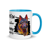 German Shepherd Mug with Color Inside