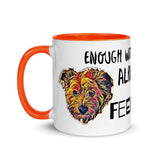 Terrier FEED ME Mug with Color Inside