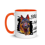 German Shepherd Mug with Color Inside