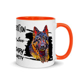 German Shepherd Mug with Color Inside