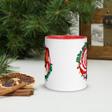 Basset Hound on Eggnog Mug with Color Inside
