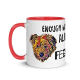 Terrier FEED ME Mug with Color Inside
