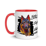 German Shepherd Mug with Color Inside