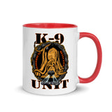 Bloodhound Detective, K-9 Unit Mug with Color Inside