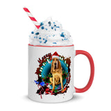 Bloodhound Holiday Mug with Color Inside