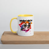 Australian Cattle Dog Velociraptor Mug with Color Inside