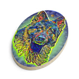 German Shepard Wooden ornament/magnet