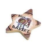 Basset Hound Wooden Ornament/magnet