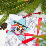 Blue Heeler Velociraptor DNA, Wooden ornaments