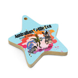 Blue Heeler Velociraptor DNA, Wooden ornaments