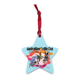 Blue Heeler Velociraptor DNA, Wooden ornaments