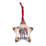 Basset Hound Wooden Ornament/magnet
