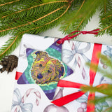 Terrier wooden ornament/magnet