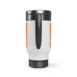 Bloodhound K9 Unit Orange Stainless Steel Travel Mug with Handle, 14oz