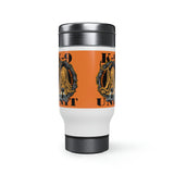 Bloodhound K9 Unit Orange Stainless Steel Travel Mug with Handle, 14oz