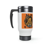 Bloodhound K9 Unit Orange Stainless Steel Travel Mug with Handle, 14oz