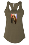 God * Country * K9, Bloodhound, racerback tank