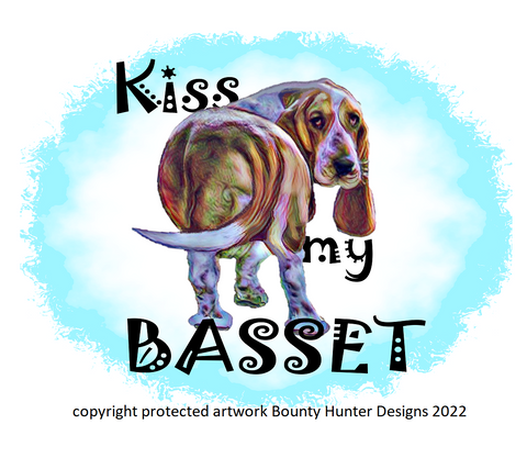 Kiss My Basset, Unisex T-Shirt