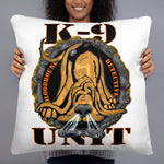 Bloodhound Detective, K-9 Unit Pillow