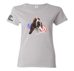 Basset Hound, patriotic ladies tee