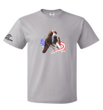 Basset Hound, patriotic, unisex tee