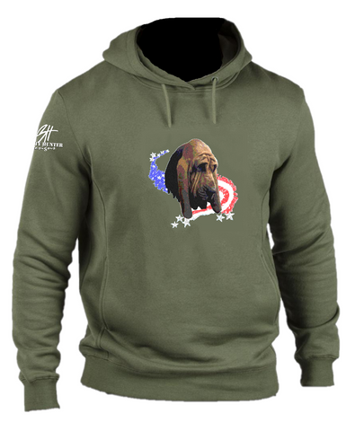 Bloodhound, patriotic, Hoodie